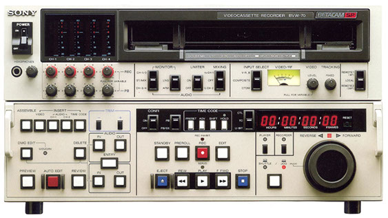 Lecteur Betacam Sony BVW-10P – Montage, Professionnel, Japon (occasion, état De Marche)
